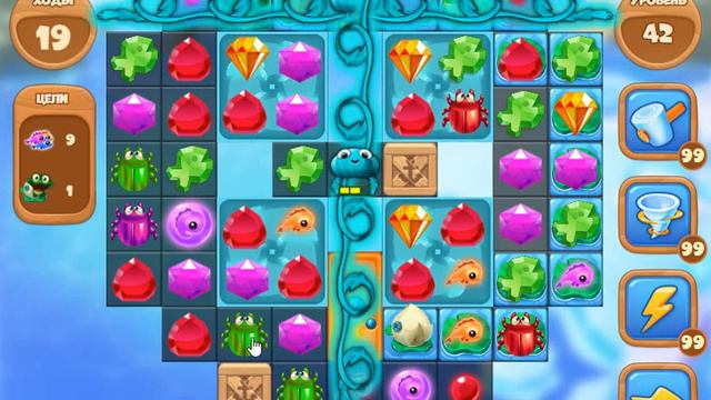 Зимняя Рыбалка 42 уровень [Сокровища Пиратов бонусный мир] - Winter Fishing Level 42 смотреть онлайн