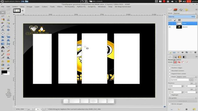 GIMP 2.8:Hue Random Rip Python Script смотреть онлайн