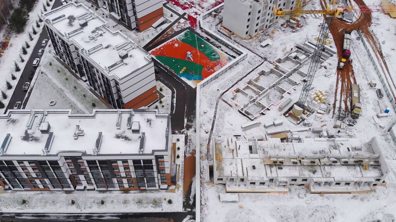 Ход строительства в #ЖКБелаяАллея - Ноябрь 2020 смотреть онлайн