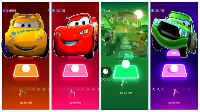 McQueen Red Car 🆚️ McQueen Yellow Car 🆚️ McQueen Green Car 🆚️ Monster Track,🎶Who Is Best💥🎯!!