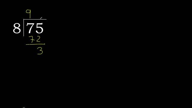 Dividir 75 entre 8 division inexacta con resultado decimal de 2 numeros con procedimiento смотреть онлайн