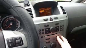 Опель Зафира В (Zafira B) проверка температуры охлаждающей жидкости