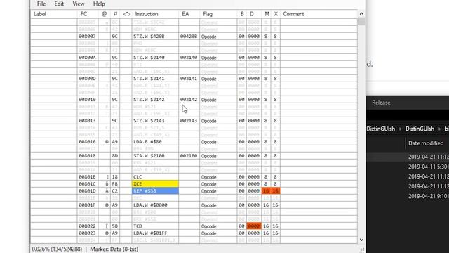 DiztinGUIsh - A Super NES ROM Disassembler смотреть онлайн