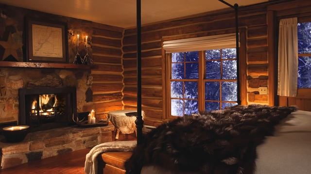 Треск поленьев в камине смотреть онлайн