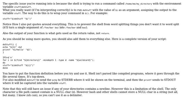 Unix & Linux: 'is a directory' error when trying to pass directory name into function смотреть онлайн