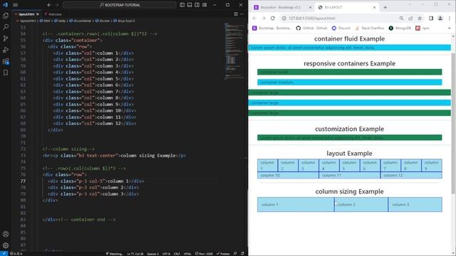 BOOTSTRAP TUTORIAL FOR BEGINNERS | v-5.3 | EP - 02 | LAYOUT смотреть онлайн