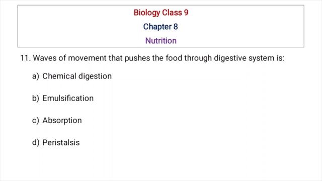 Biology Class 9 Nutrition (Chapter 8) смотреть онлайн