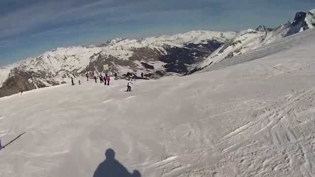 Австрия, Хинтертукс, сверху вниз, февраль 2023