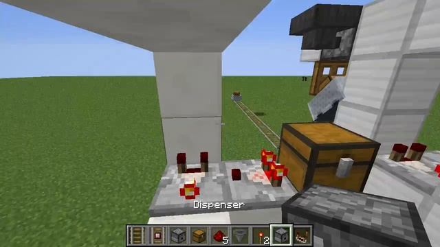 Переносные сундуки! - Как сделать автозаполнитель вагонеток! (редстоун, без модов) смотреть онлайн