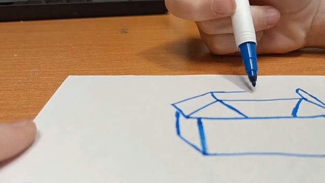 как нарисовать китайский дом в 3D для начинающих. смотреть онлайн