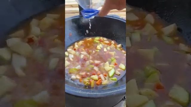 Рагу из овощей в казане (без мяса) очень просто, вкусно и быстро! смотреть онлайн