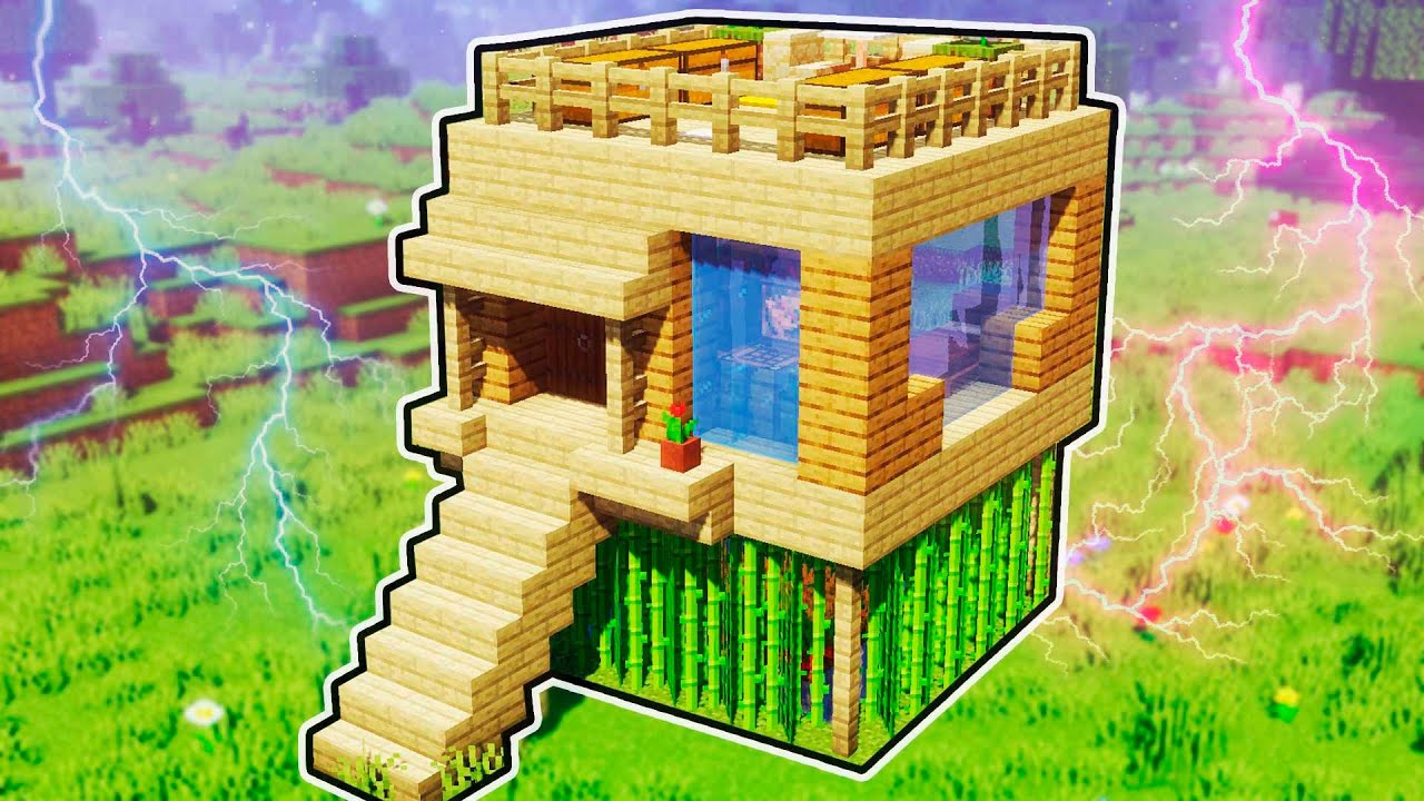 СТАРТОВЫЙ ДОМ В МАЙНКРАФТ! смотреть онлайн