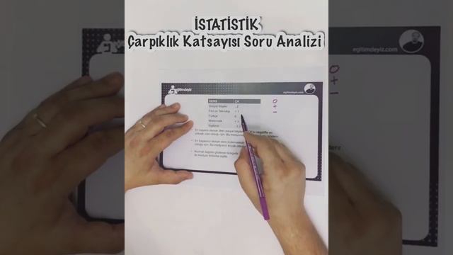 İSTATİSTİK; Çarpıklık Katsayısı Örnek Soru смотреть онлайн
