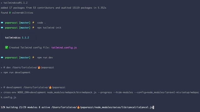 Set up TailwindCSS — Single-Page Laravel M01E04 смотреть онлайн