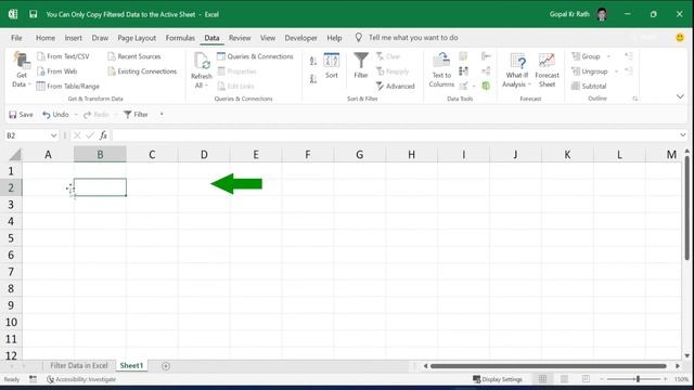 You can only copy filtered data to the active sheet in Excel смотреть онлайн