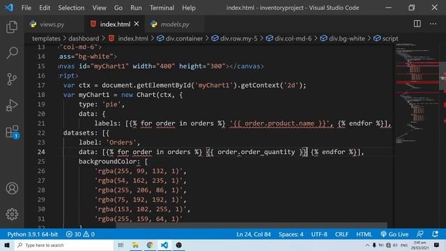 Charts and Data Visualization | Django Inventory Management System Web Application смотреть онлайн