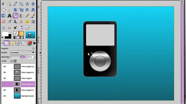 gimp 2 6 drawing a realistic ipod смотреть онлайн