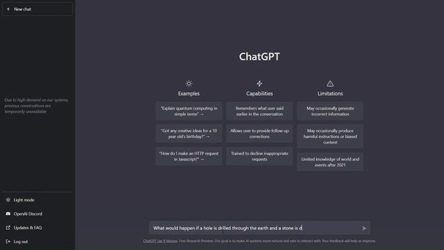 CHAT GPT - DIALOG 13 : HOLE THROUGH EARTH смотреть онлайн