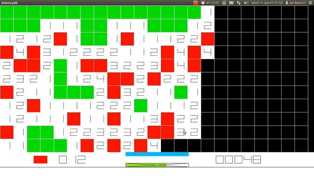 BASIC Minesweeper Clone - Intermediate Level (89 Seconds) смотреть онлайн
