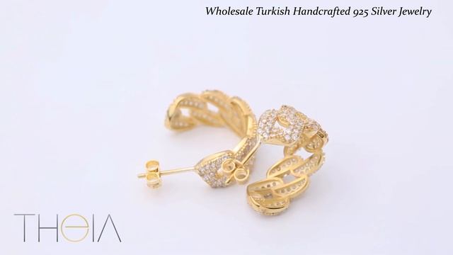 CZ Stone Link Curb Chain Earrings Wholesale 925 Sterling Silver Jewelry Handcrafted смотреть онлайн