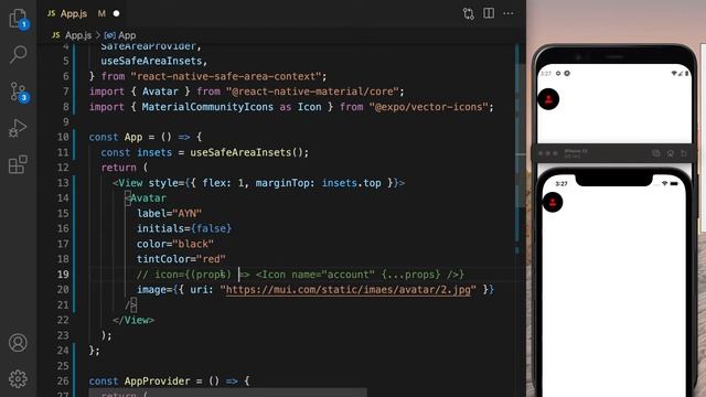 React Native Material | 03. Avatar смотреть онлайн