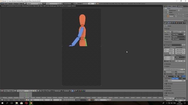 Как создать gif анимацию в Blender и Photoshop смотреть онлайн