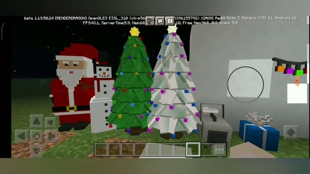 Обзор аддона на новогодние декорации в Майнкрафт Пе(Christmas Games #6) смотреть онлайн