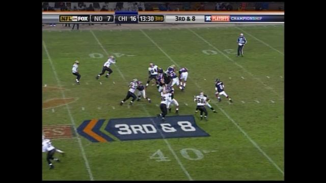 Urlacher Leads New Monsters of the Midway (Saints vs. Bears, 2006 NFC Champ) | NFL Vault Highlights смотреть онлайн