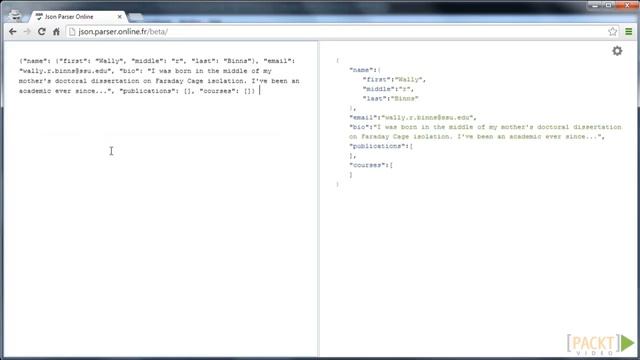 Learning MongoDB Tutorial: An Overview of JSON | packtpub.com смотреть онлайн