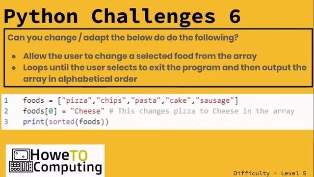 Python challenges level 5 challenge 6 смотреть онлайн