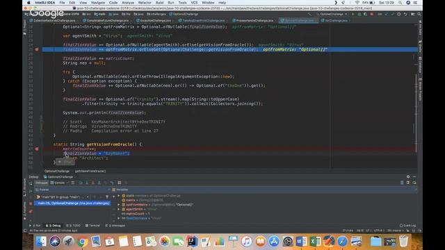 Java 9 Optional orElse orElseGet ofNullable orElseThrow filter map смотреть онлайн