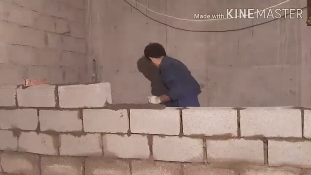 Работа клатка кирпич сементблок