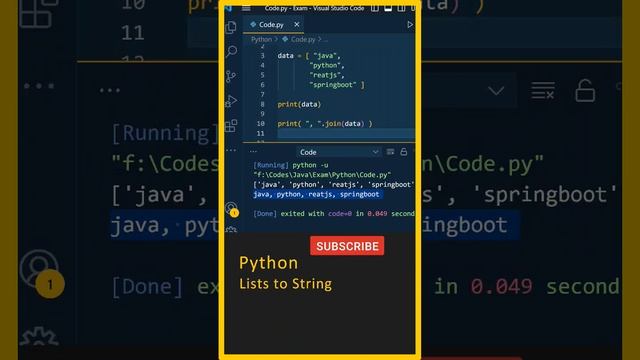Python Lists to String (Join), Python In Telugu, Python For Beginners In Telugu, Python Interview смотреть онлайн