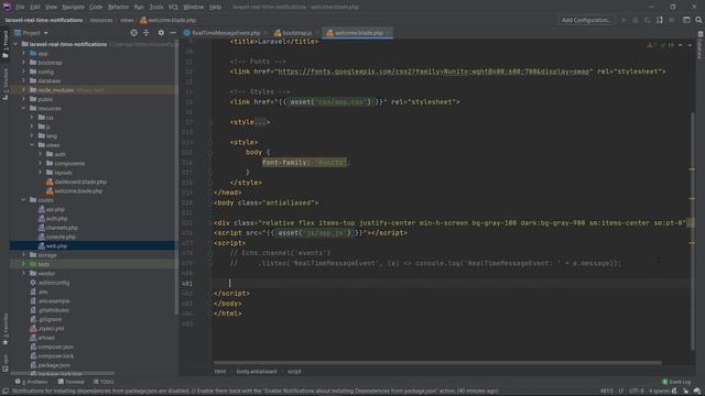 شرح كامل لتجهيز Laravel Notification смотреть онлайн