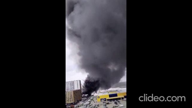 Пожар на стройплощадке в Сургуте смотреть онлайн