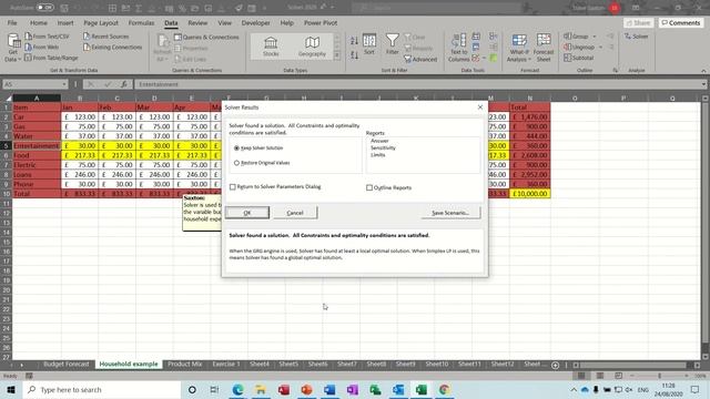 How to use Solver in Microsoft Excel. Quick and easy steps. What IF Analysis смотреть онлайн