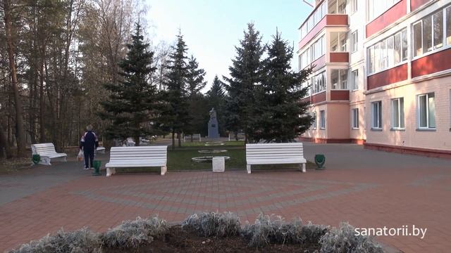 Санаторий Нарочанский берег - территория, Санатории Беларуси смотреть онлайн