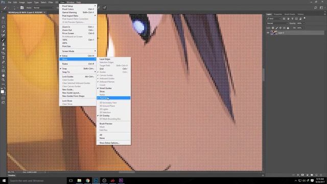 How to disable Pixel Grid in Photoshop смотреть онлайн