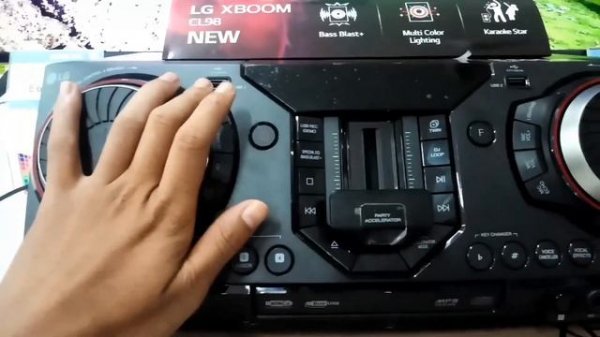 LG XBOOM CL 98 playing at MAX VOLUME