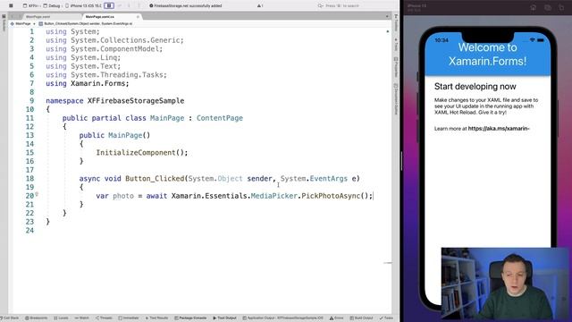 Upload Files to Firebase Storage from a Xamarin.Forms App смотреть онлайн
