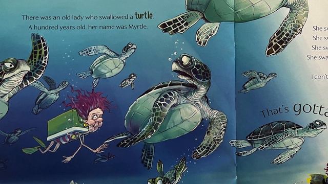 ✨ There Was An Old Lady Who Swallowed A Thong 🩴 Storytime Read Aloud Book 📕🪸🐳 смотреть онлайн