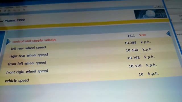 Peugeot 206 abs problem when started