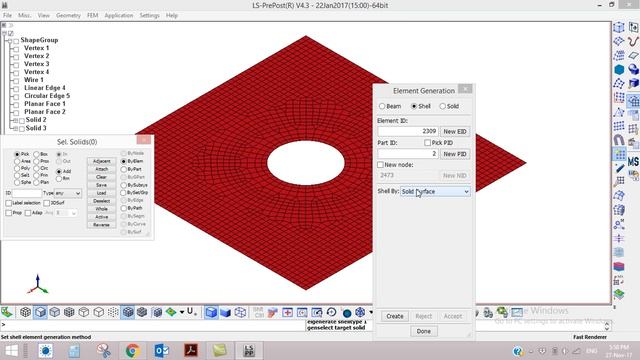 LS DYNA TUTORIAL: Cylinder and Box Meshing смотреть онлайн
