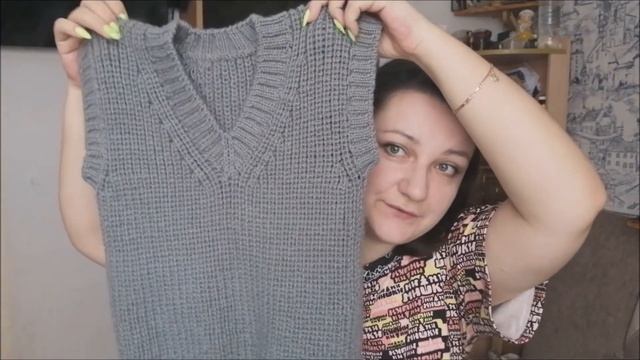 Жилет из Gazzal baby wool//школьный жилет смотреть онлайн