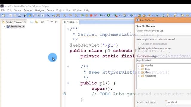 HttpSession in servlet using Eclipse смотреть онлайн
