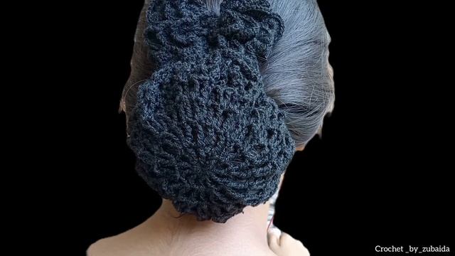 CROCHET HAIR BUN COVER || BUN COVER PATTERN || CROCHET JURA !! смотреть онлайн