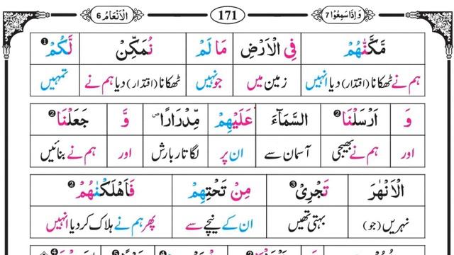 Surah Al Anaam Ayat# 1-10 | سورة الأنعام | Quran majeed Lafzi Tarjuma | قرآن مجید اردو ترجمہ سیکھیں смотреть онлайн