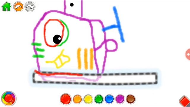 Учимся рисовать. Рисуем трактор | Risuem traktor смотреть онлайн