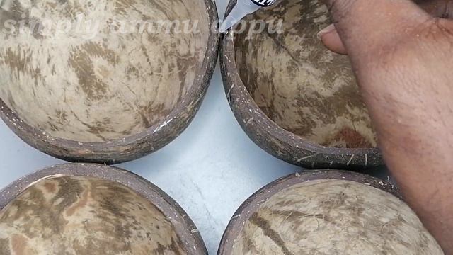 Coconut Shell Bowls Traditional Indian 4 Serving Bowls-Serving tray platter for pickles condiments смотреть онлайн