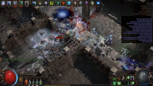 Speed Clearing Delirium! Animate Weapon in Tier 16 Corrupted Maps (Path of Exile, 3.10) смотреть онлайн